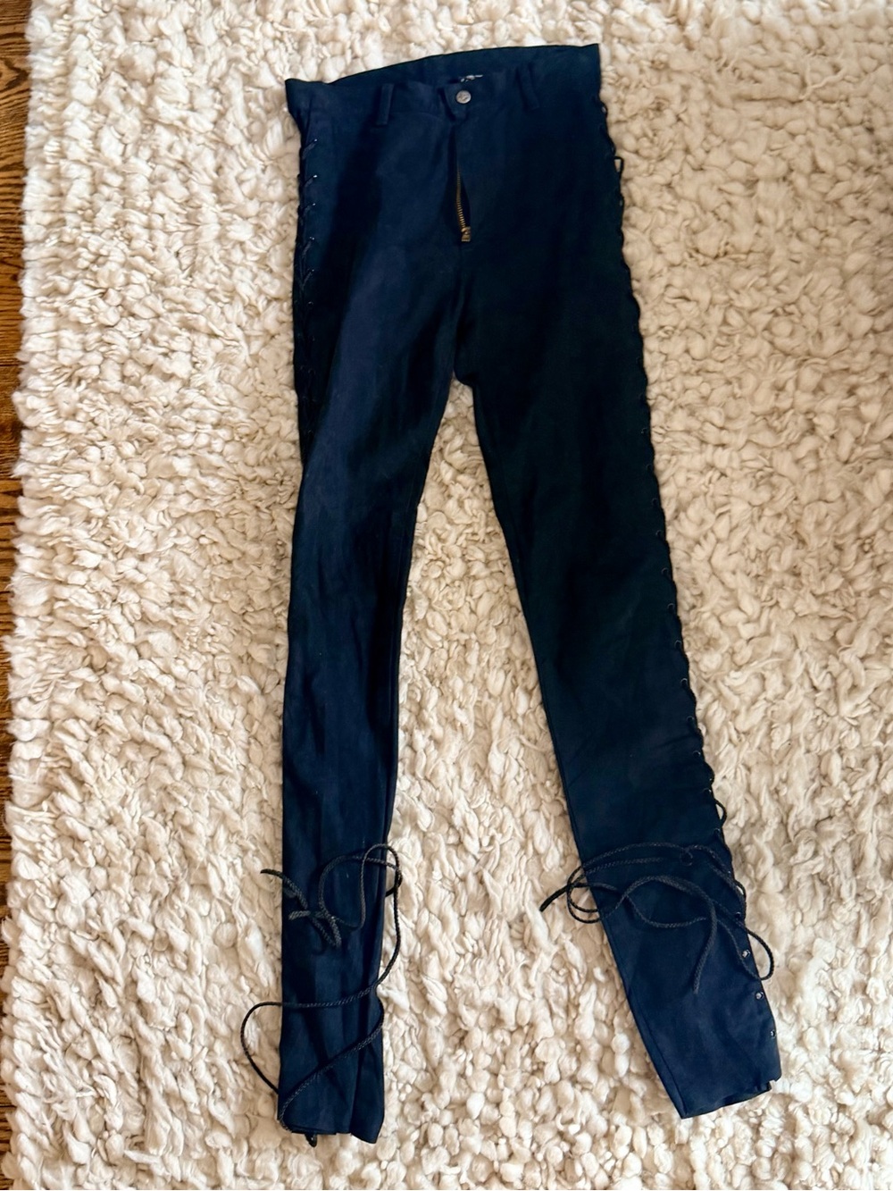 Lip Service Black Side Lace-Up Skinny Pants